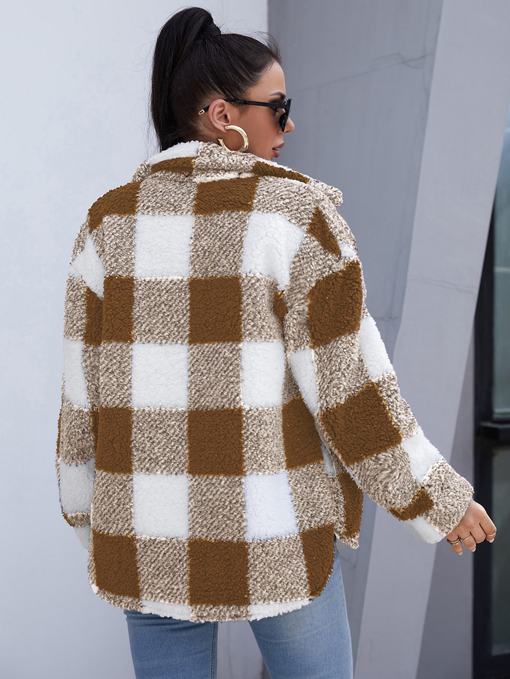 WW | Button-Down Shacket - Gemütliche Außenschicht - Fleece-Mischung - Legere Herbst- und Winterbekleidung