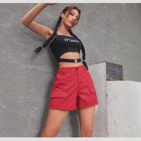 Damen Cargo-Shorts mit praktischen Seitentaschen und bequemer Passform WW