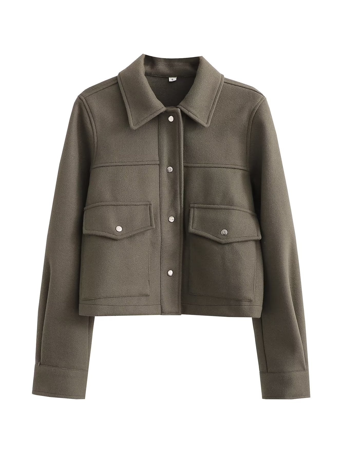 WW | Damen Kurze Jacke Weicher Stoff