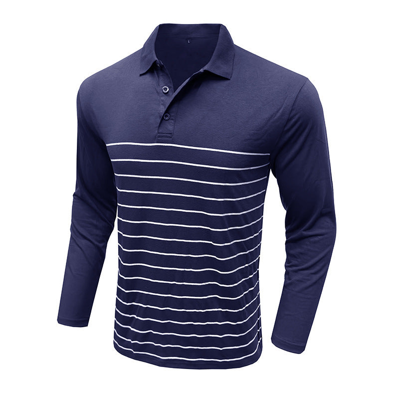 WW | Pique Pullover Slim Fit Cotton Knit Elegant Stripe Pattern