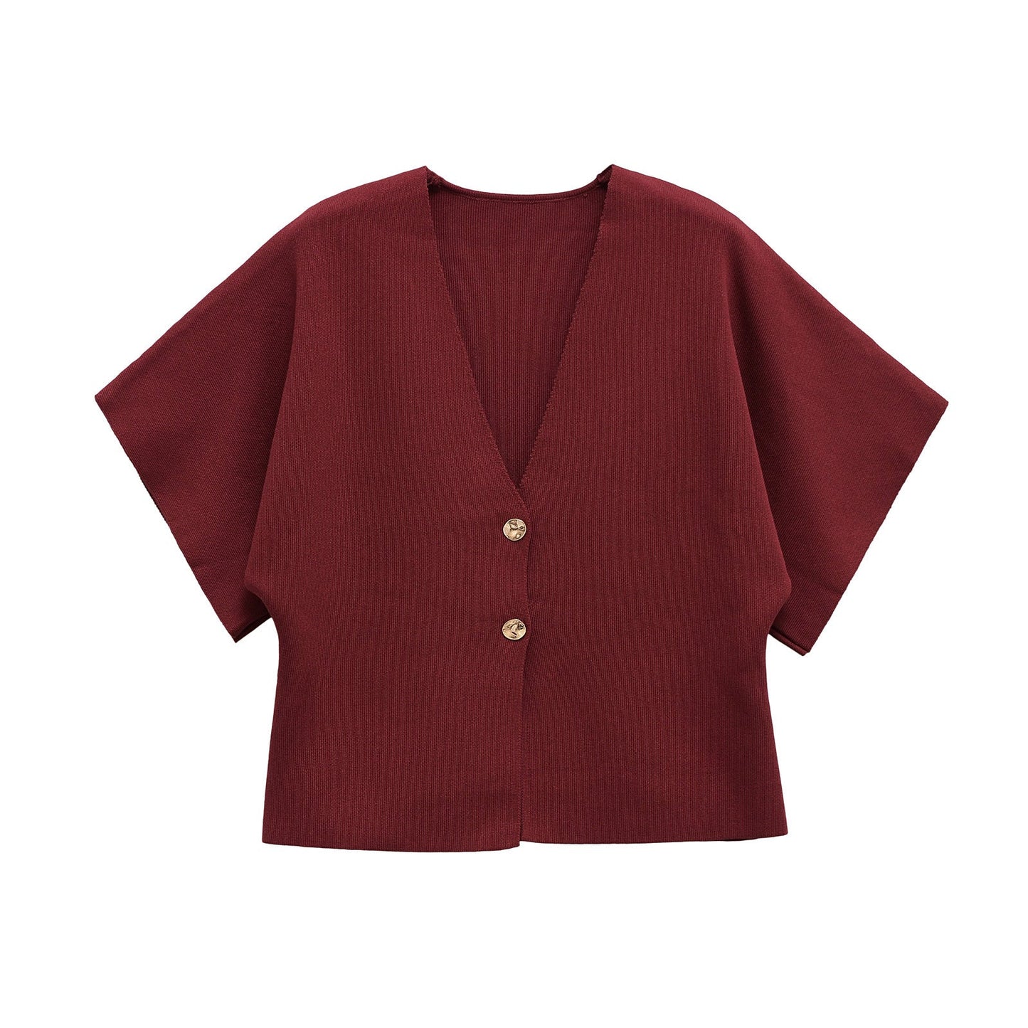 Women's Lightweight Cardigan with Elegant V-Neck and Luxurious Button Details WW