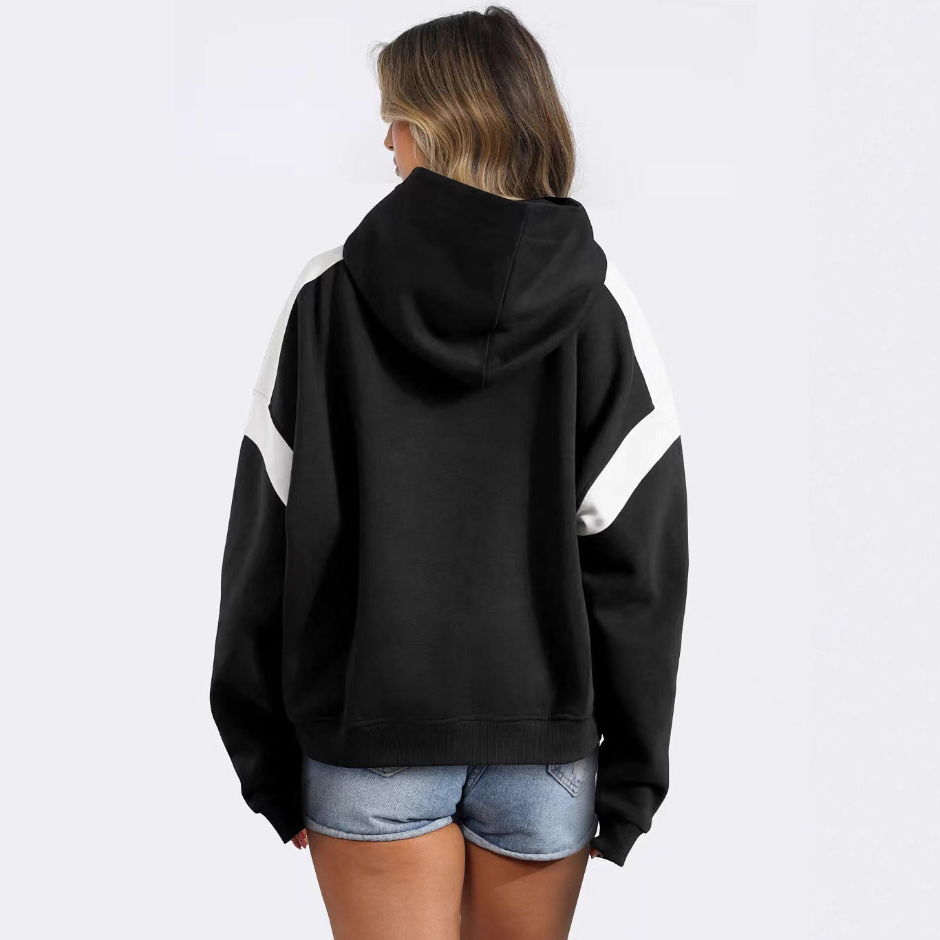 WW | Kapuzensweatshirt mit Kontrasttasche