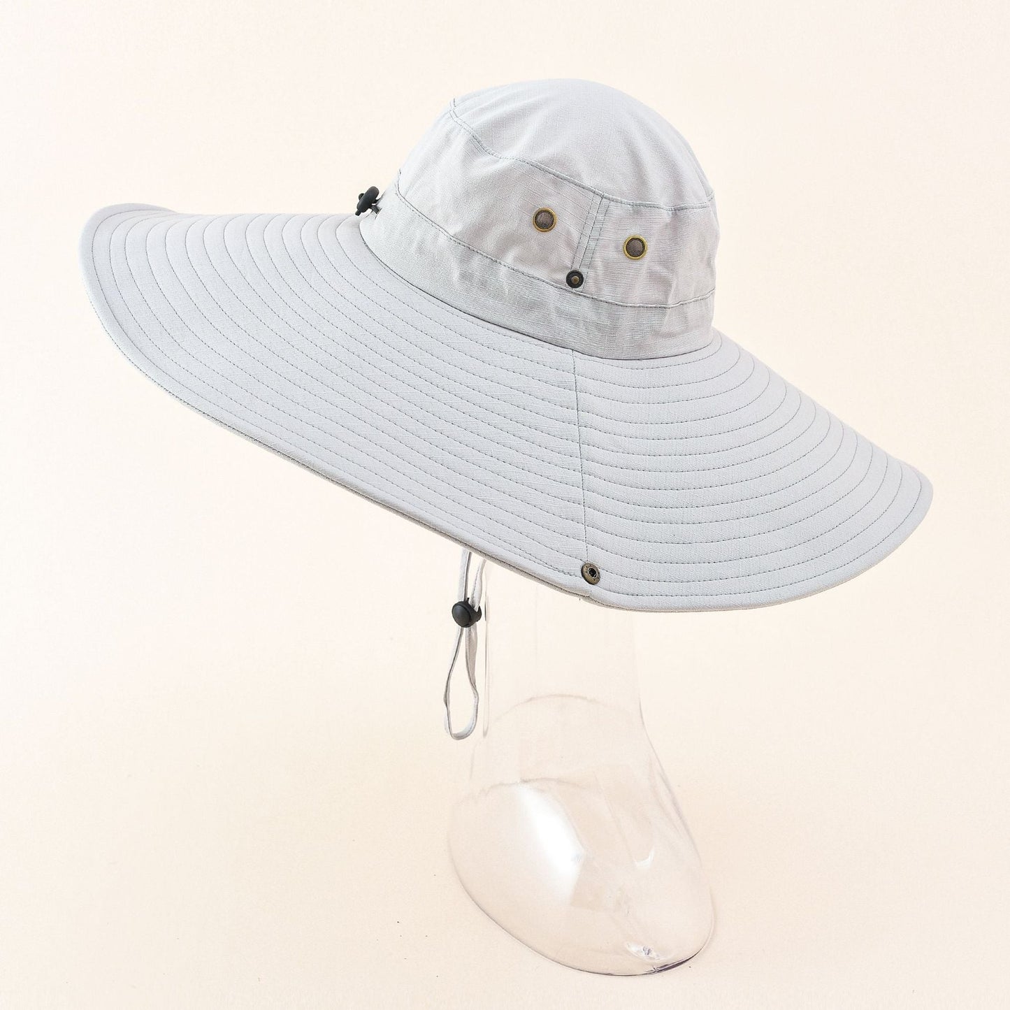 Damen UV-Schutz Sonnenhut mit breiter Krempe und verstellbarem Kinnband WW