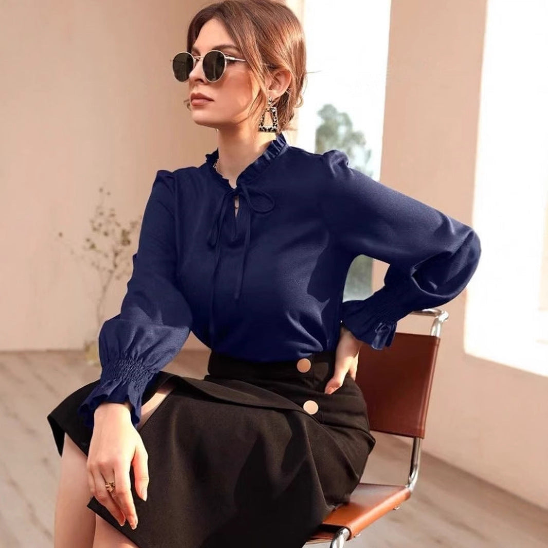 WW | Satin Long Sleeve Shirt