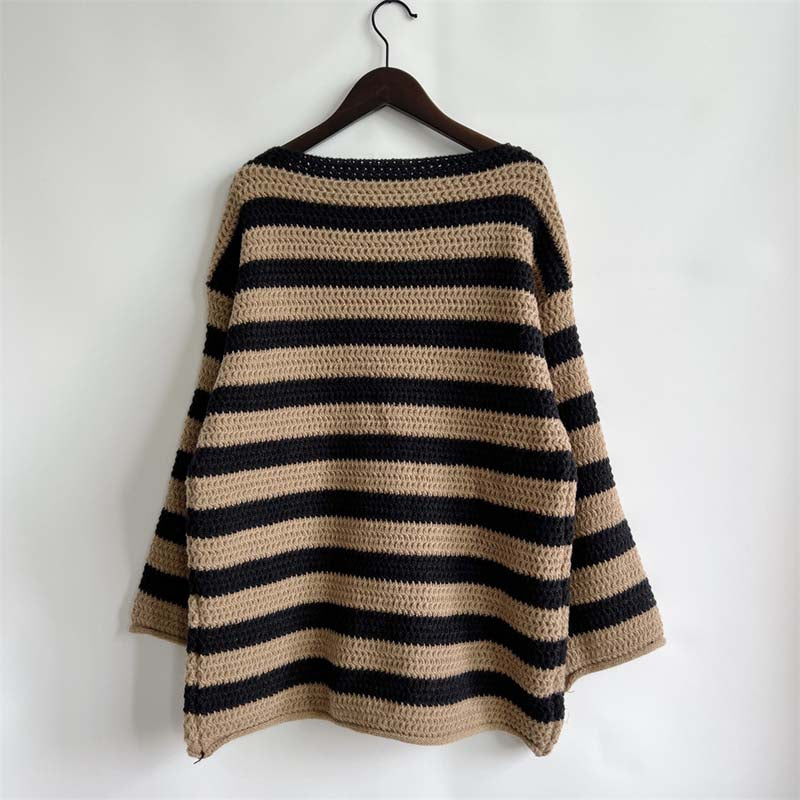 WW | Gestreifter Strickpullover mit Modernem Stil