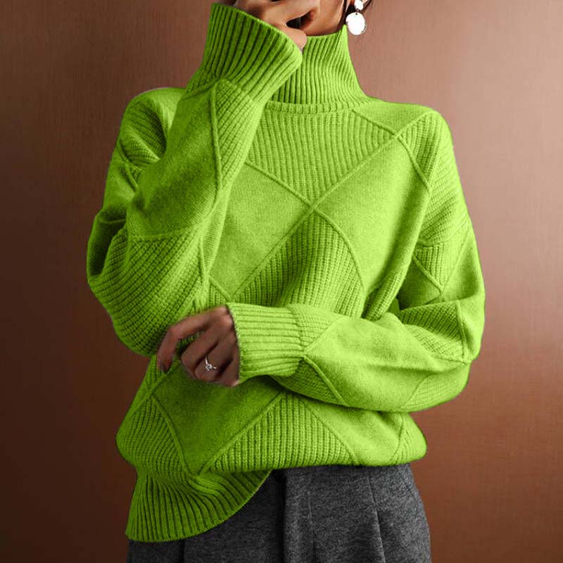 WW | Klassischer Pullover Aus Einfarbigem Strick