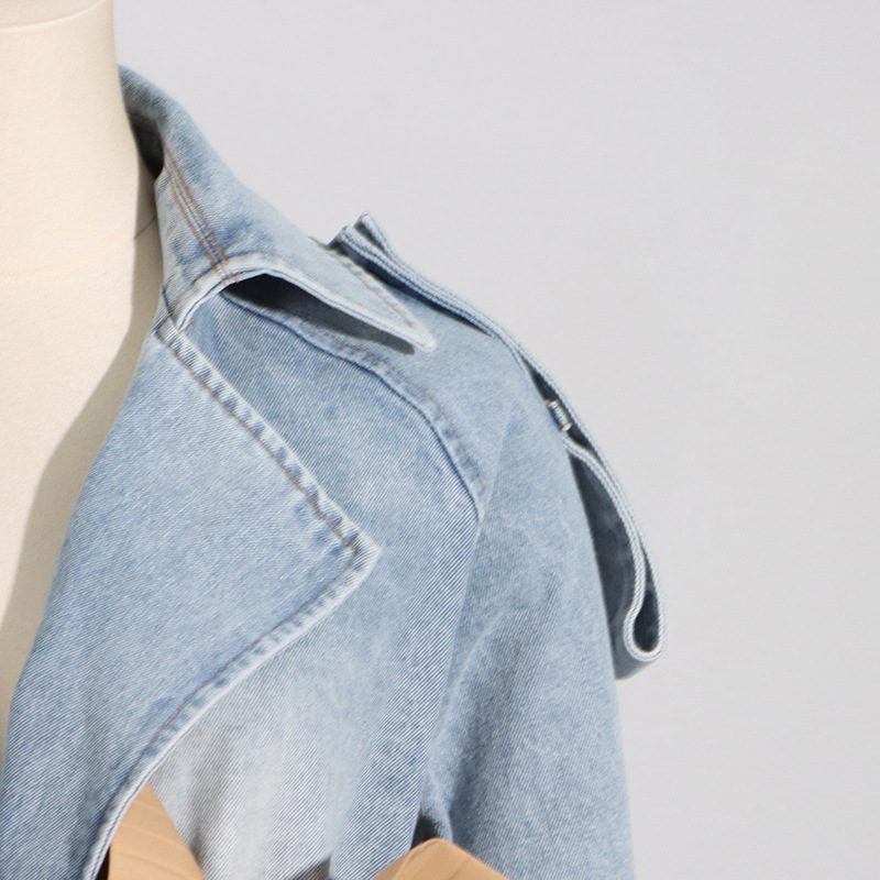 WW | Trenchjacke - Statement Schleifendetail - Baumwollmischung - Modebewusste Oberbekleidung