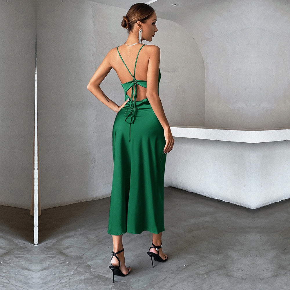 Damen elegante und fließende Abendkleid W&W