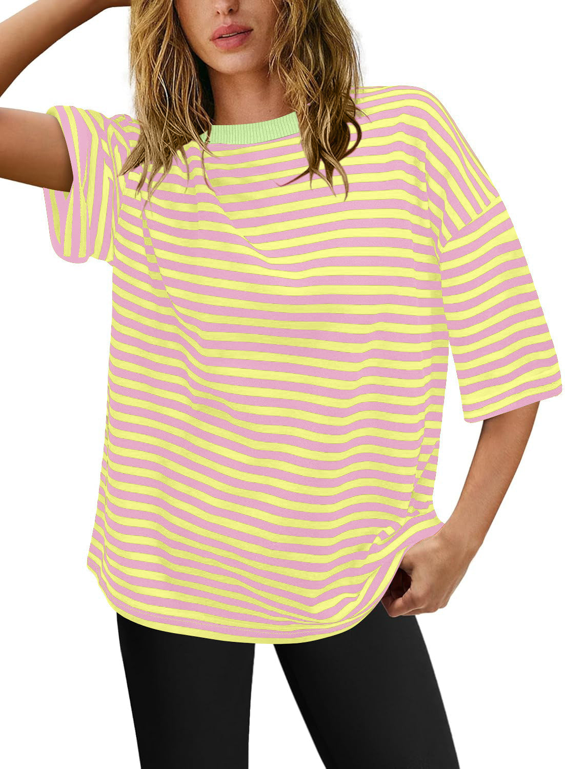 Women's Plus Size Striped T-Shirt WW