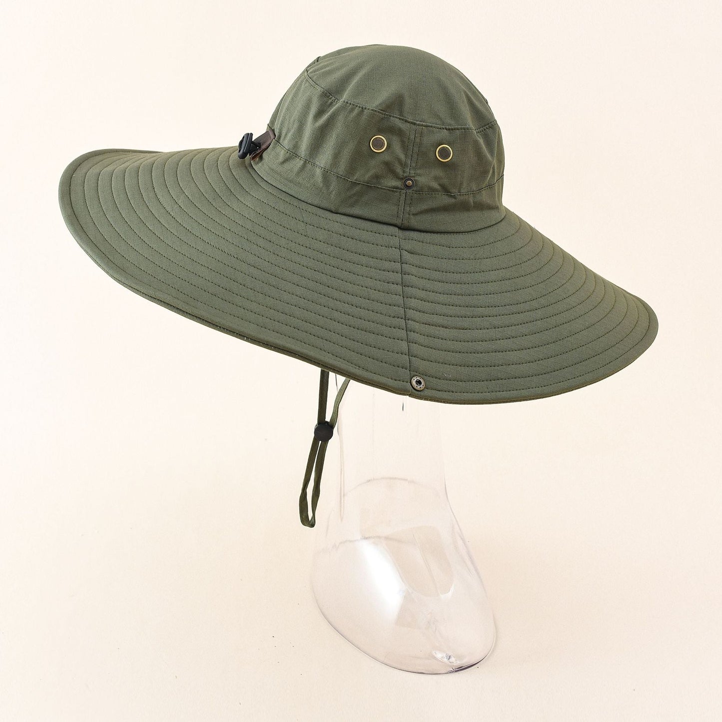 Damen UV-Schutz Sonnenhut mit breiter Krempe und verstellbarem Kinnband WW