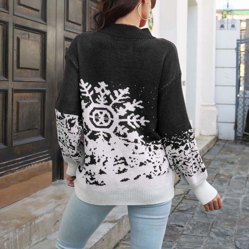 WW | Pullover Aus Jacquard mit Schneeflocken