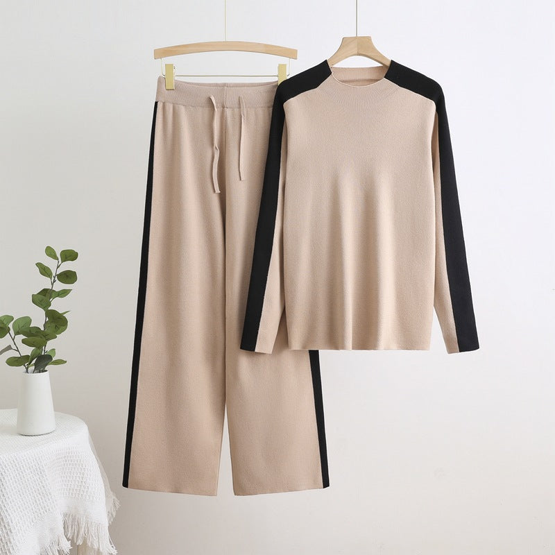 WW | Hoch taillierte Drawstring-Hosen Strickset
