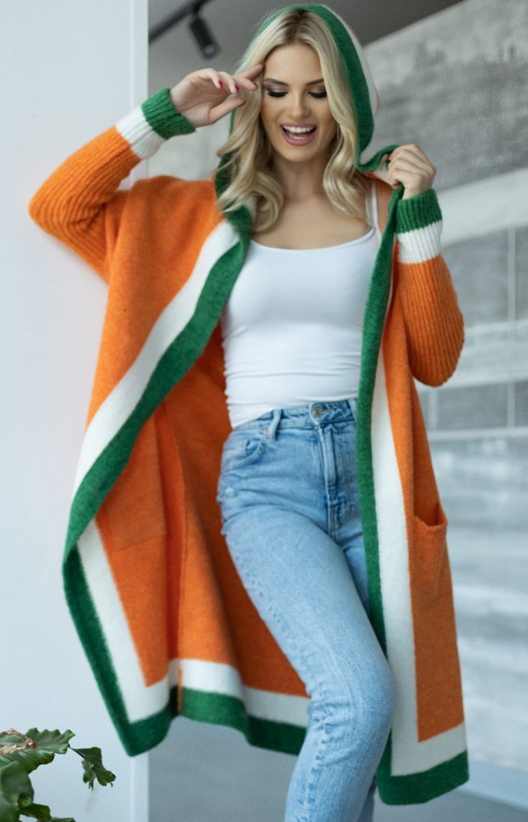 WW | Cardigan Oversized Fit Wide Collar Long Sleeves with Pockets