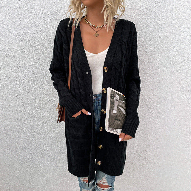 WW | Weiche Strickstrickjacke mit Komfort