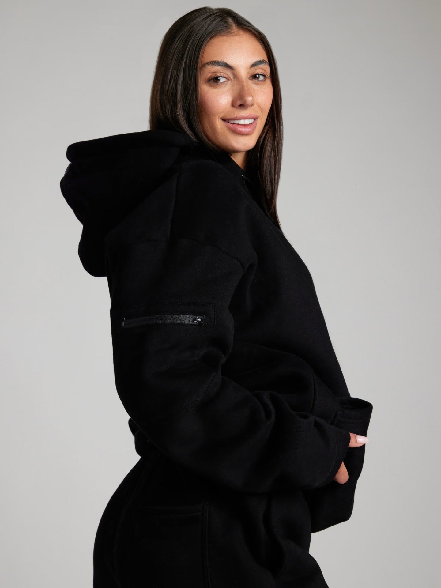 Damen Kapuzenpullover mit integrierter Schlafmaske WW