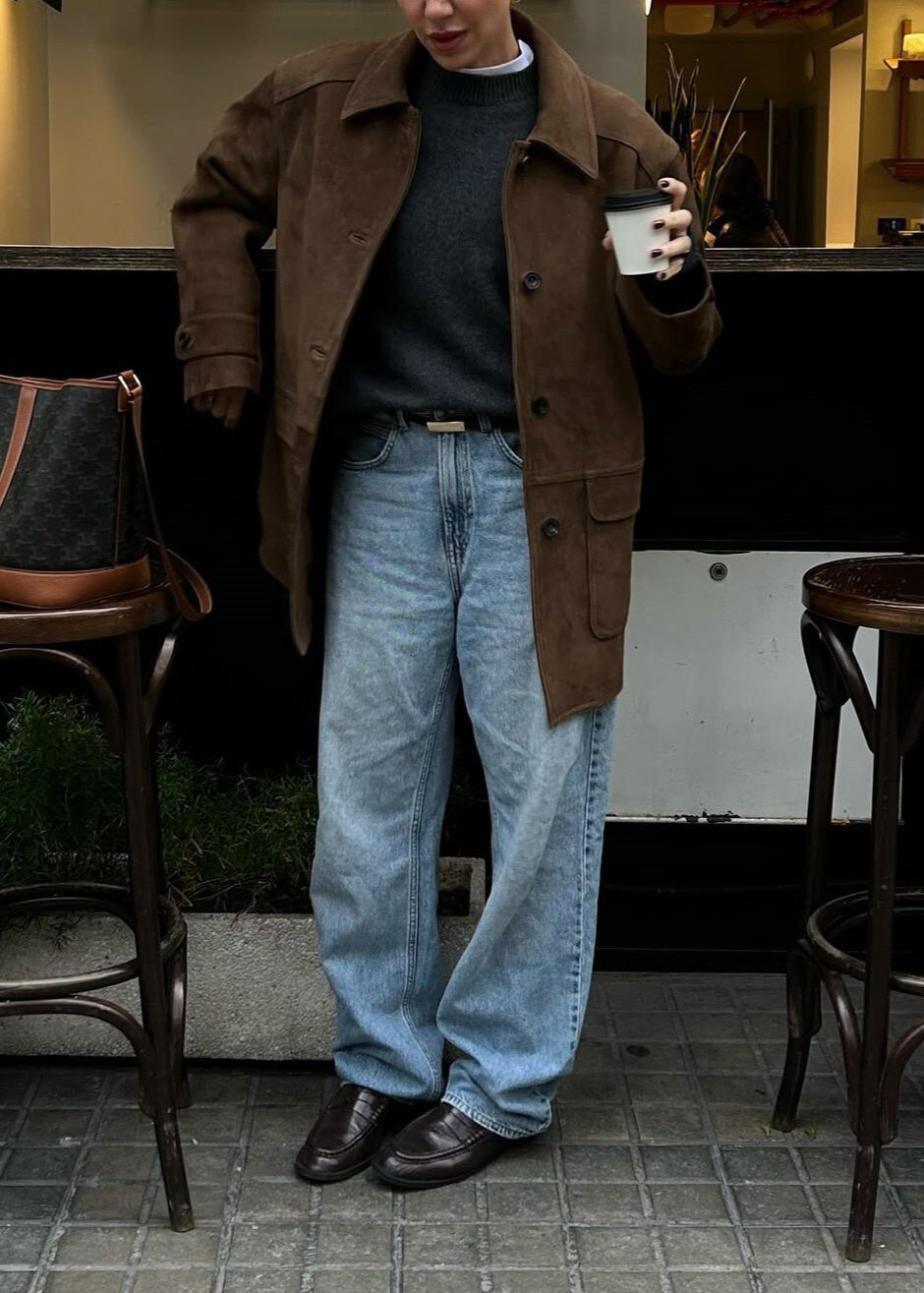 WW | Wildleder Button-Up Jacke