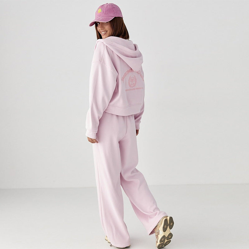 Damen lässiges Sweatshirt- und Jogginghose-Set WW