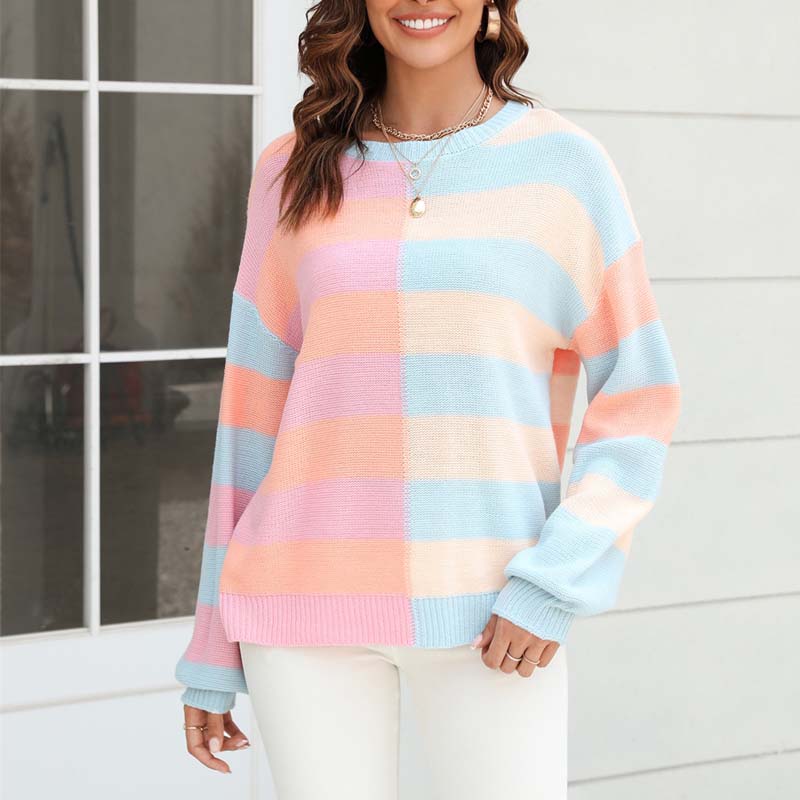 WW | Gestreifter Strickpullover für Stilvolle Outfits
