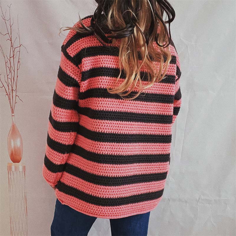 WW | Gestreifter Strickpullover mit Modernem Stil