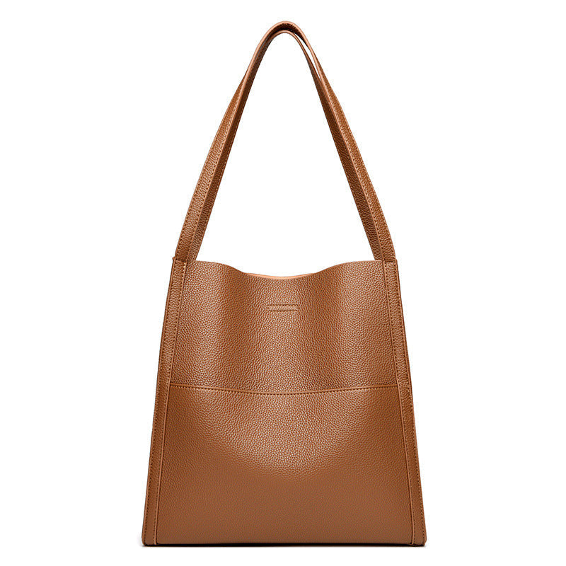 Leather-style shoulder bag