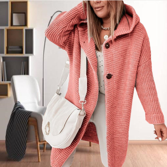 WW | Kapuzenstrickmantel für Damen mit Stil
