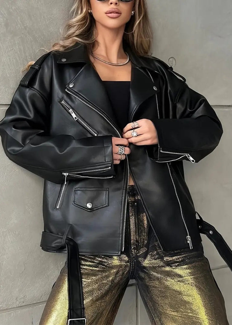 WW | Kunstleder Bikerjacke