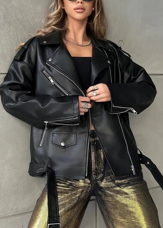 WW | Kunstleder Bikerjacke