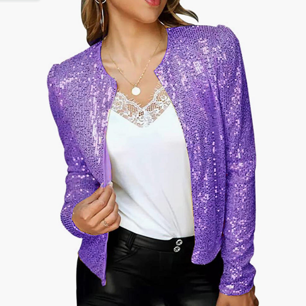 WW | Elegant Sequin Jacket For Women