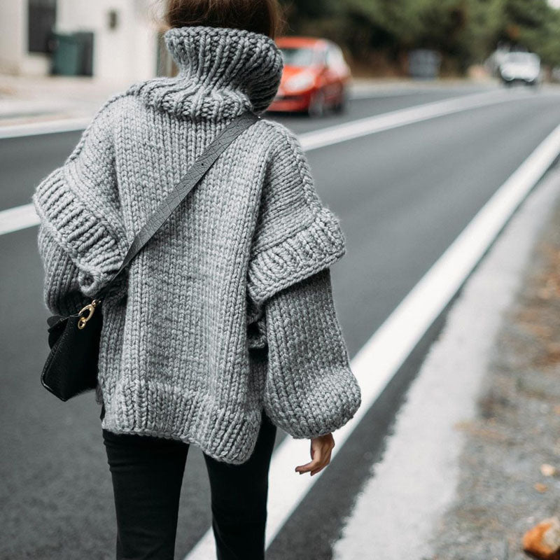WW | Übergroßer Lässiger Pullover