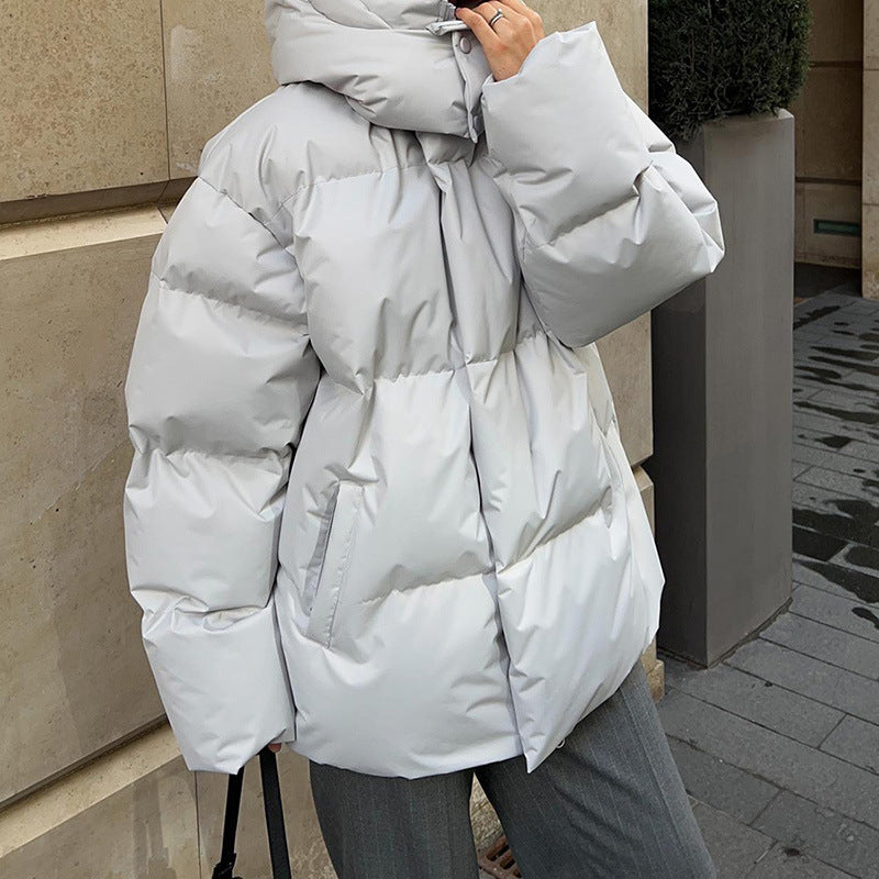 WW | Damen Hohe Kragen Puffer Jacket mit Taschen