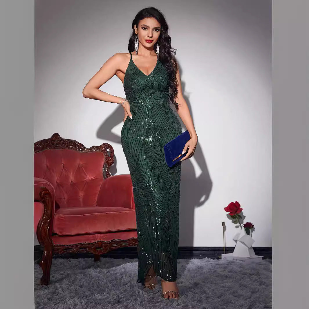 WW | Feierliche Performance Pailletten Abendkleid