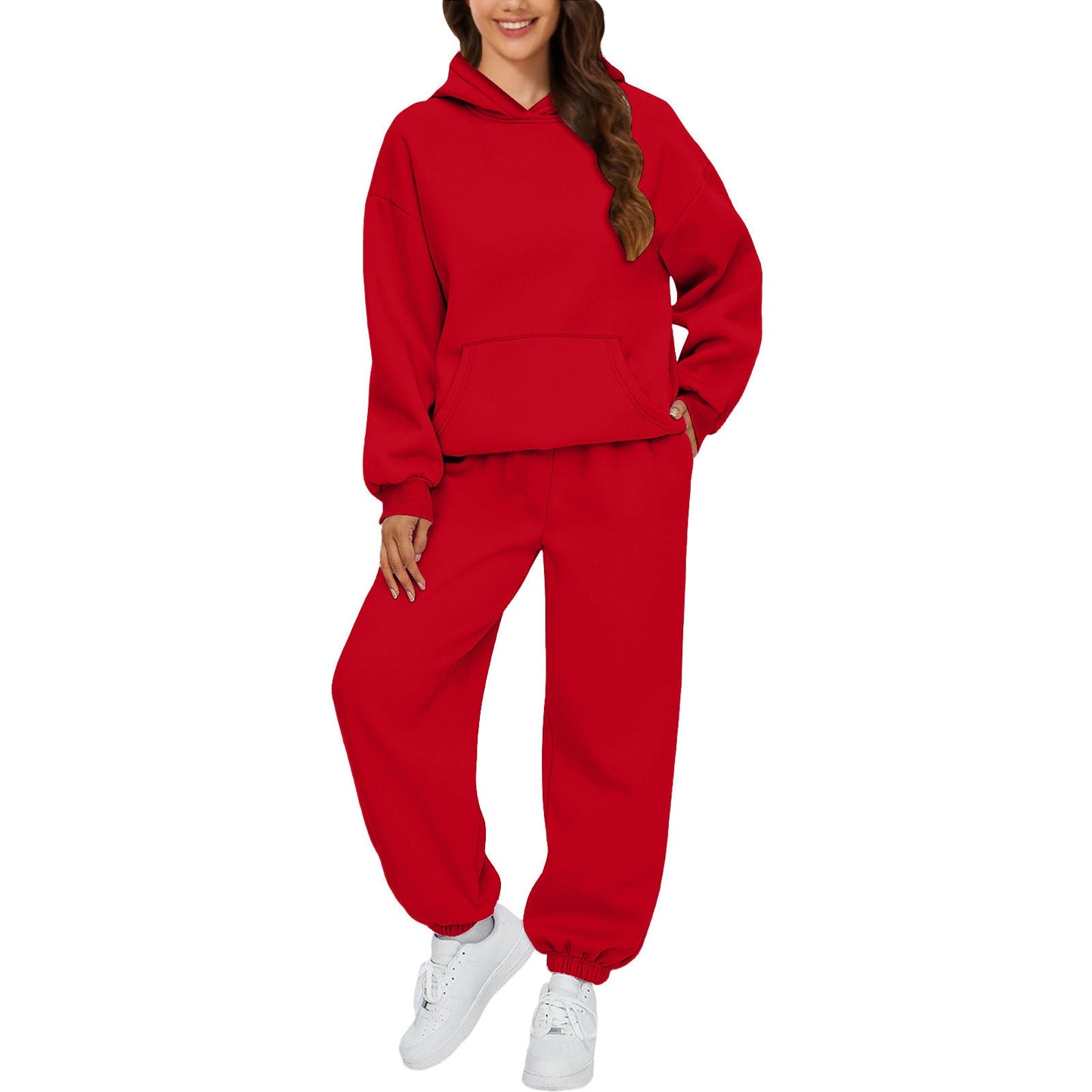Damen Sportliches Sweatshirt- und Jogginghose-Set WW