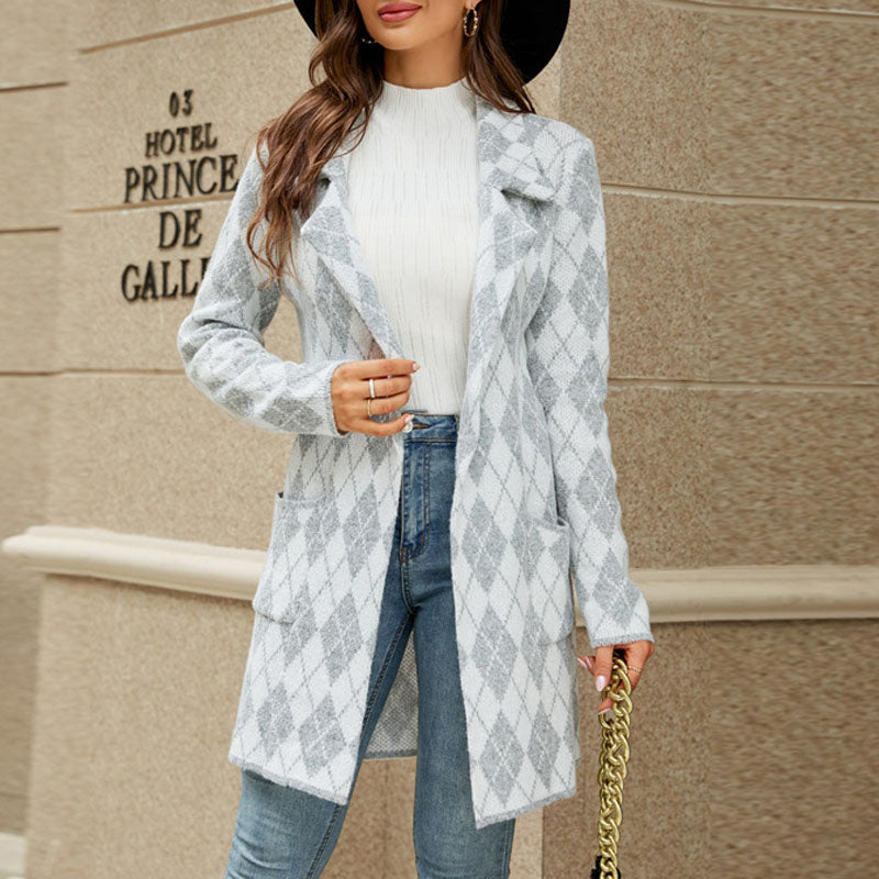 WW | Geometric Knit Coat