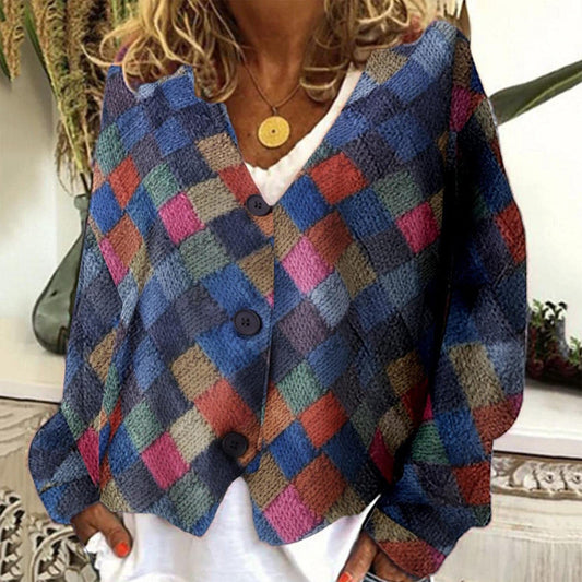 WW | Stylish jacket with V-neck and buttons