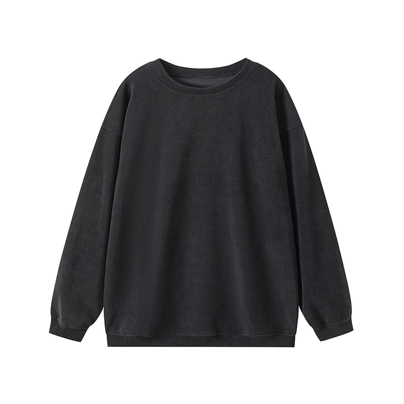 WW | Ribbed knit Loose fit Round neck Long sleeves