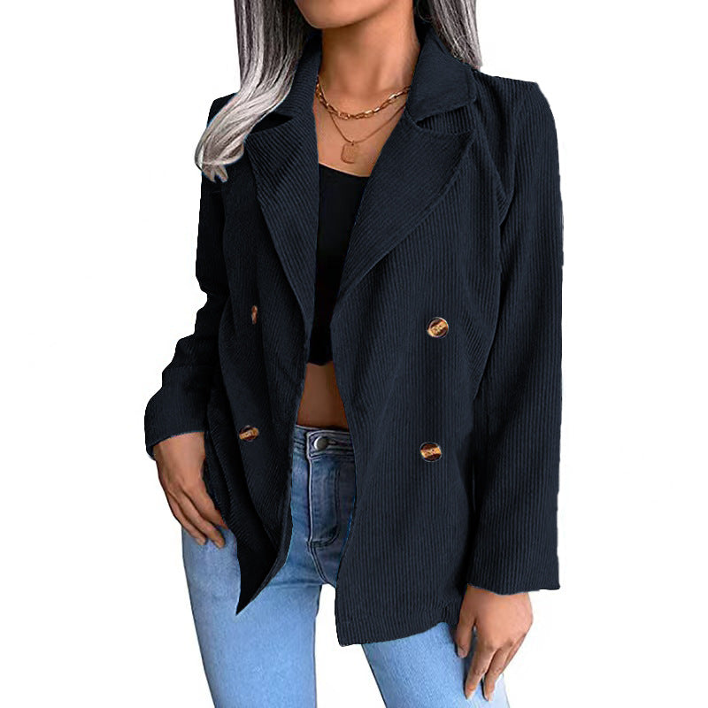 WW | Damen Baumwolljacke Doppelknopfverschluss