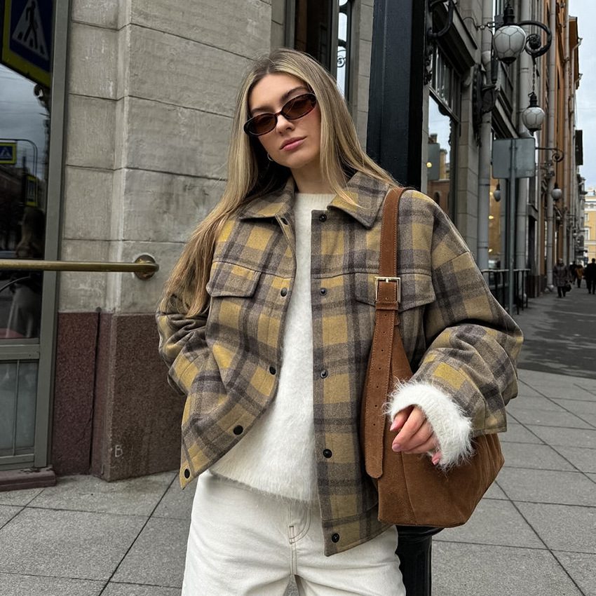 WW | Wollmischung Shacket - Gemütlich & Stylisch - Weicher Wollmischstoff