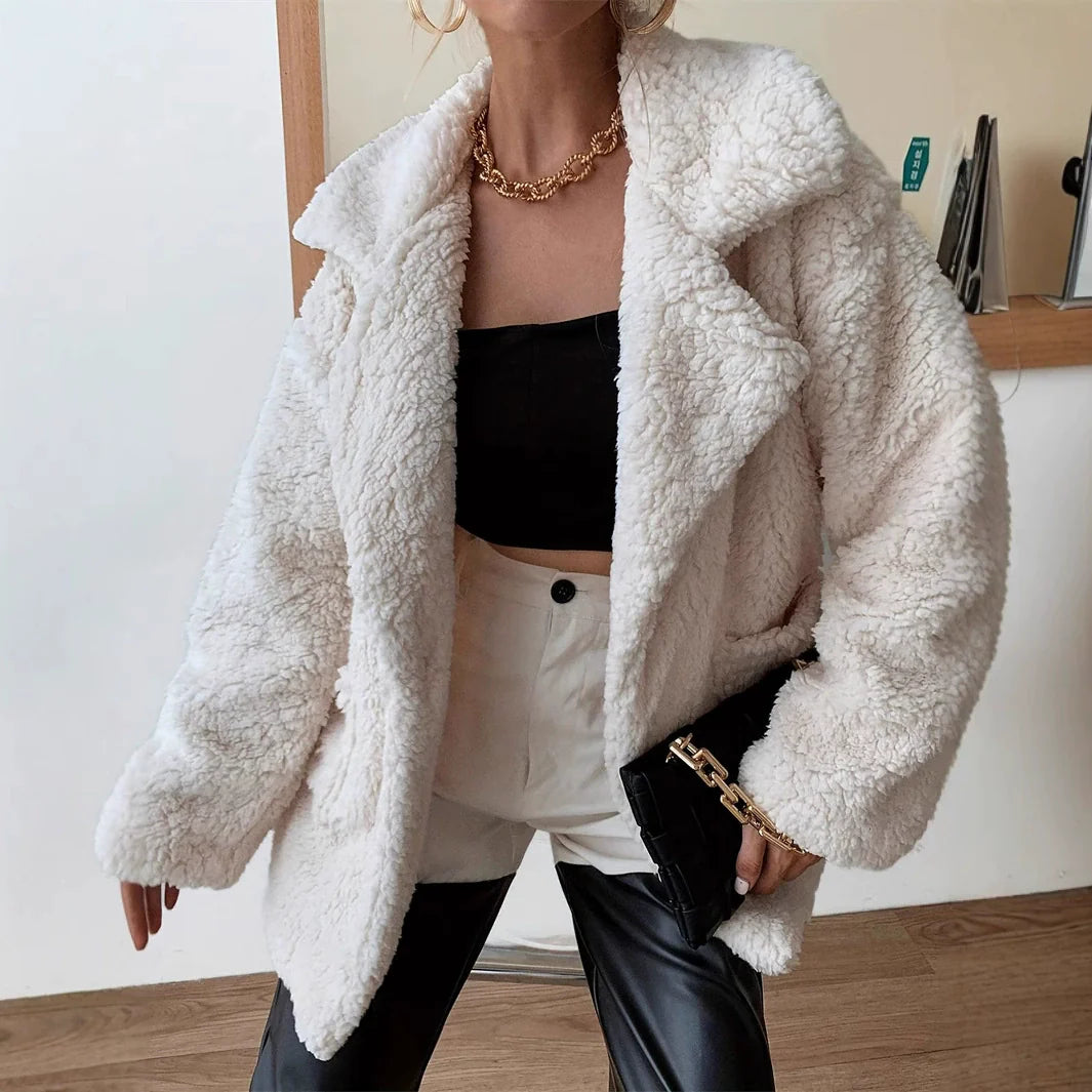 WW | Lightweight Teddy Jacket Polyester Soft and Warm