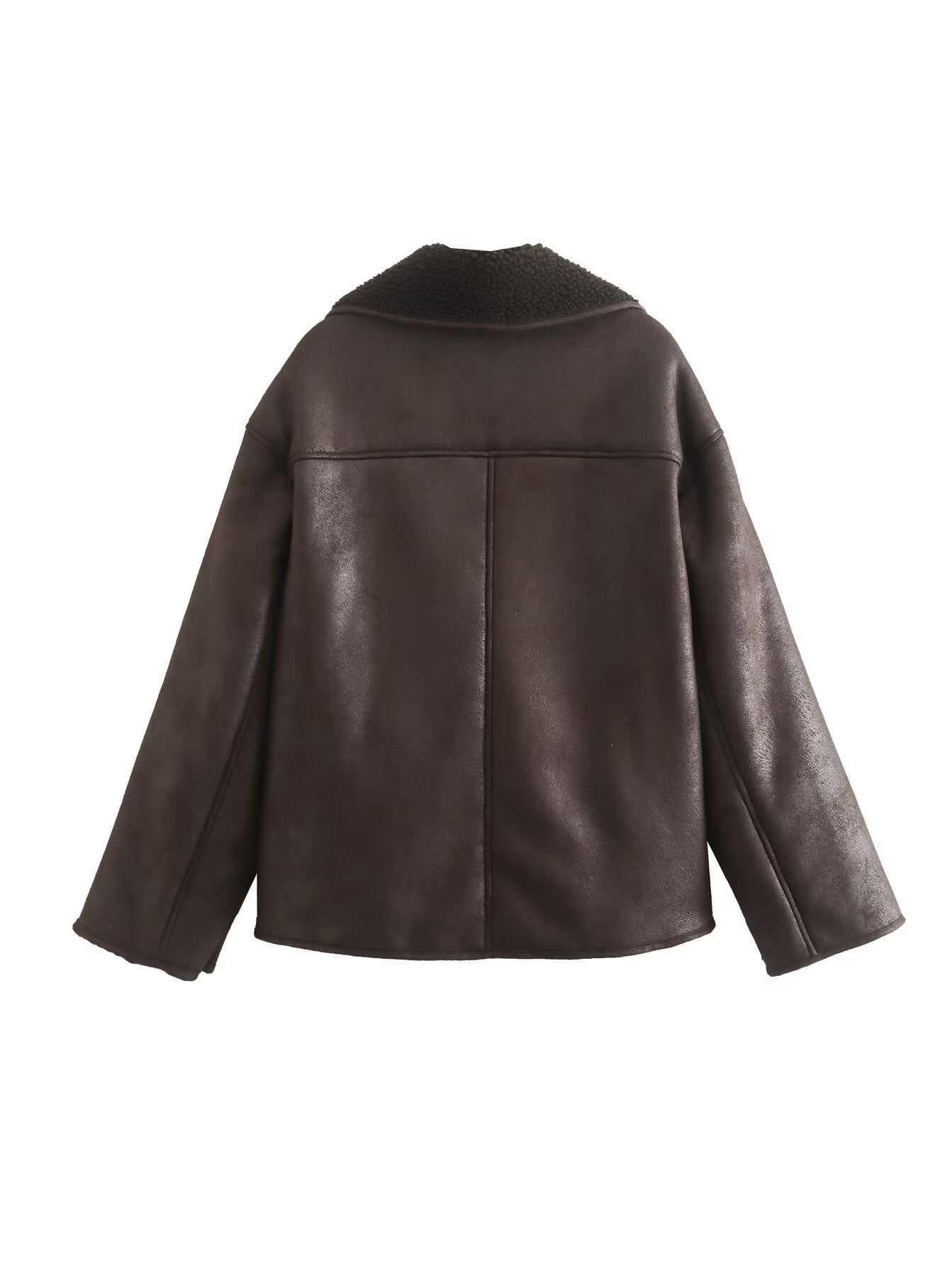 WW | Classic Short Leather Jacket for Women