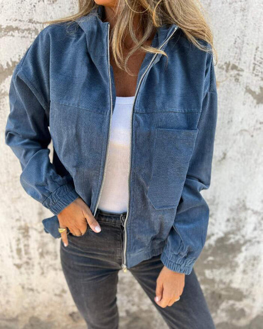 WW | Minimalistische Cordhosen Hoodie Jacke
