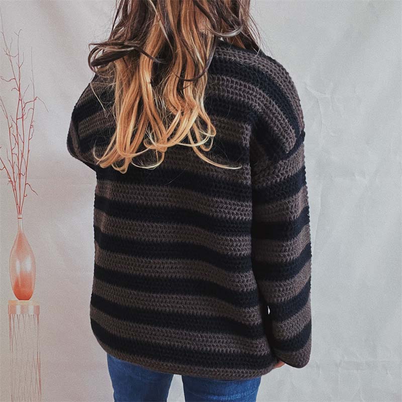 WW | Gestreifter Strickpullover mit Modernem Stil
