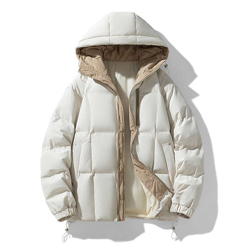 WW | Plus Size Puffer Jacket Padded Hood Adjustable Drawstring Hem