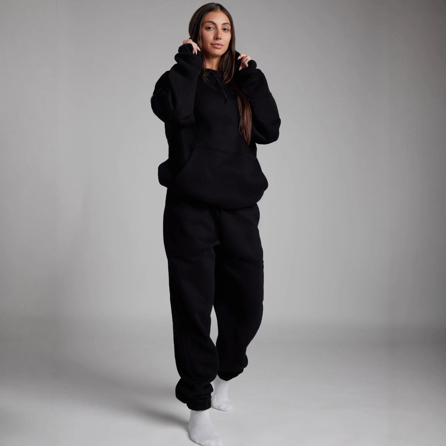 Damen Kapuzenpullover mit integrierter Schlafmaske WW