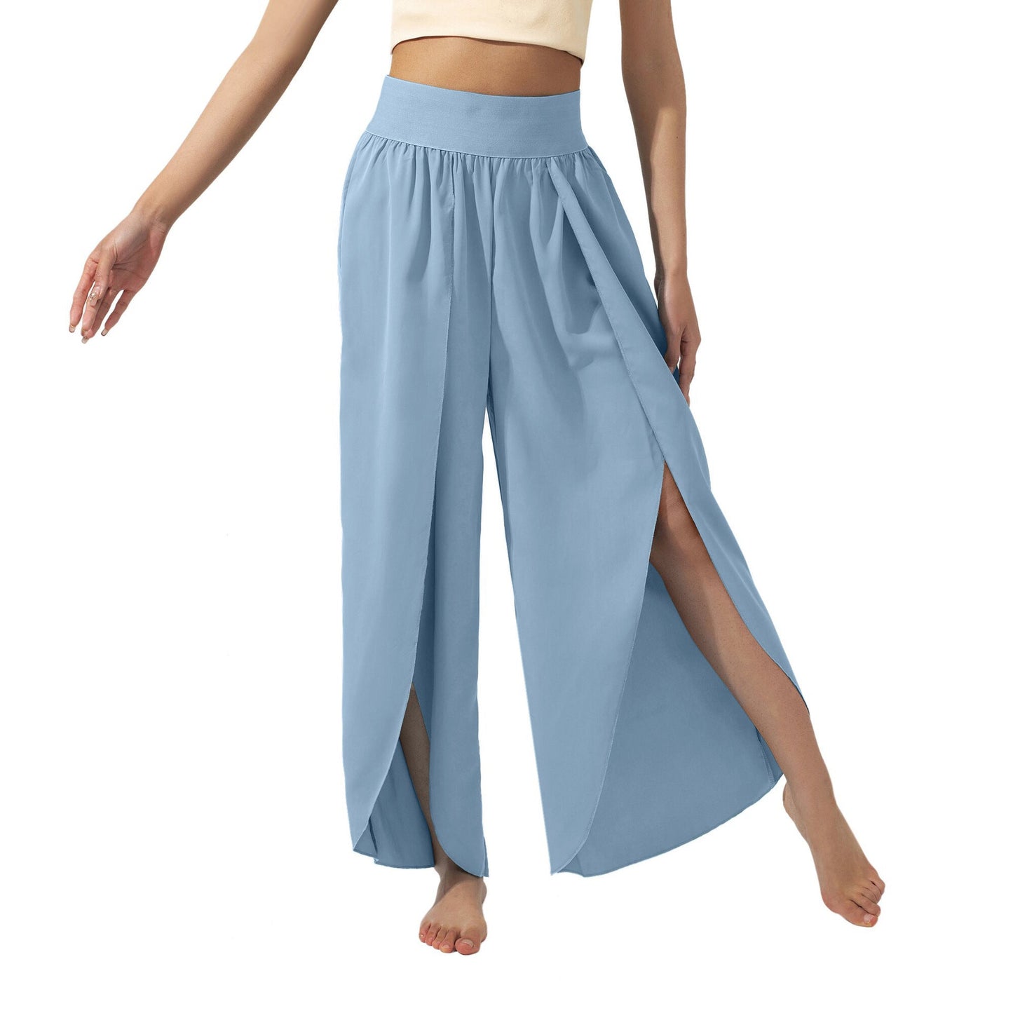 Damen luftige Culotte mit Seitenschlitzen WW