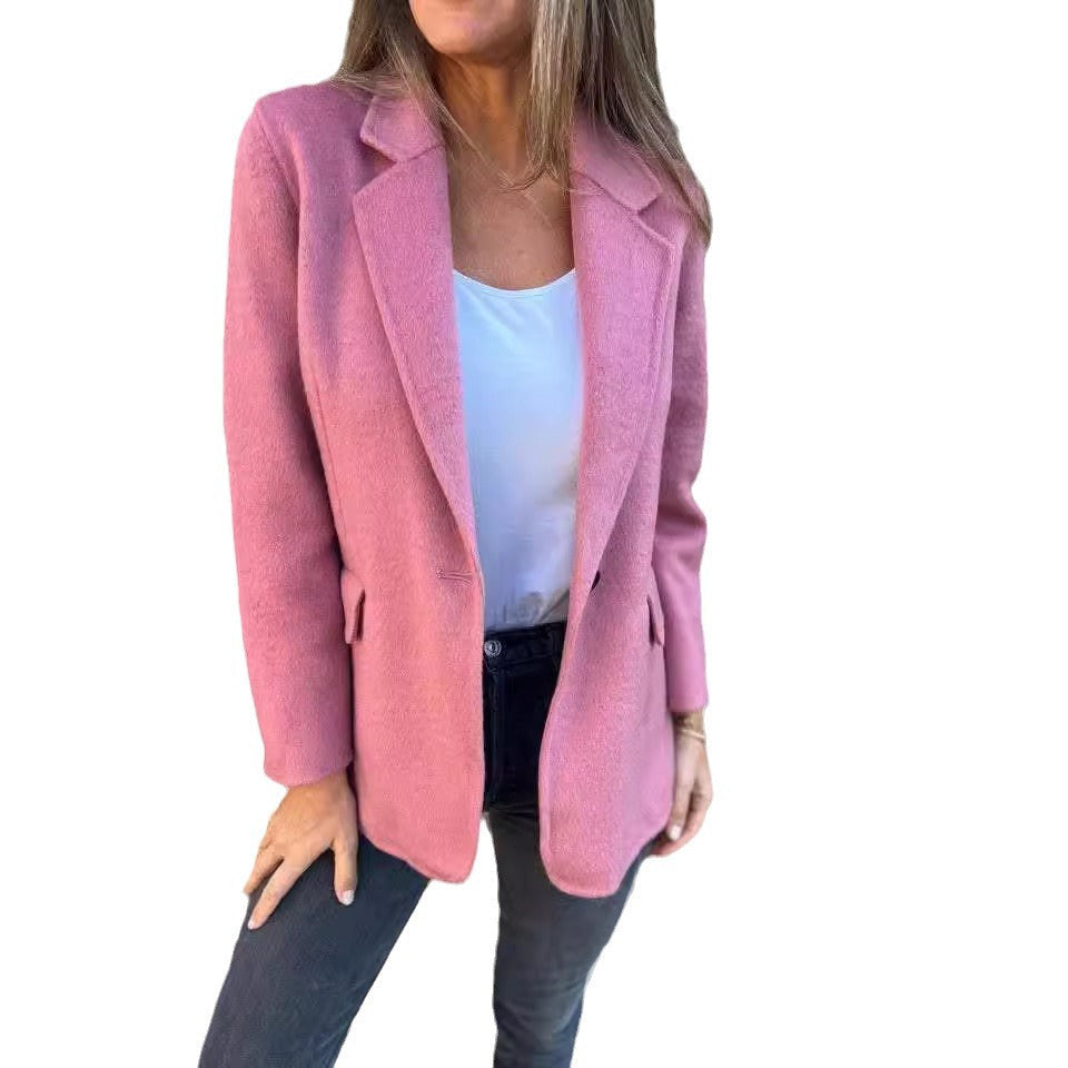 Women's fashionable blazer with soft fabric and elegant details WW