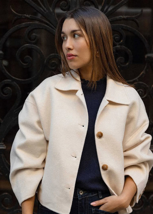 WW | Grace - Kurz geschnittene Wollmischjacke