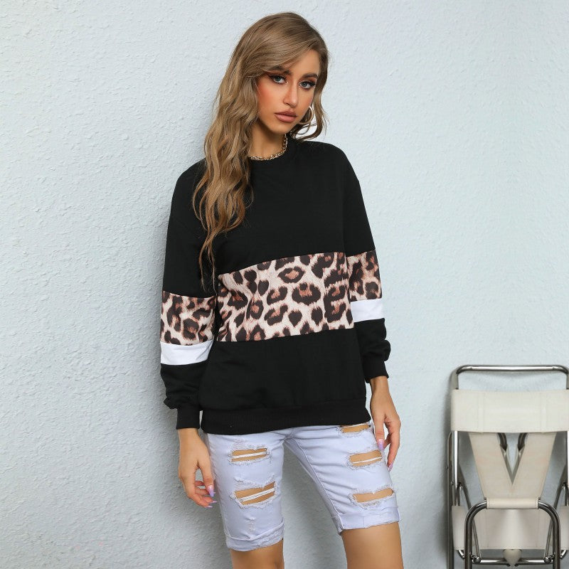 Damen Sweatshirt mit modernem Tiermuster und lässigem Schnitt WW