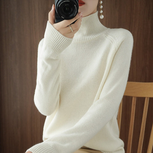 WW | Modischer Rollkragen-Strickpullover