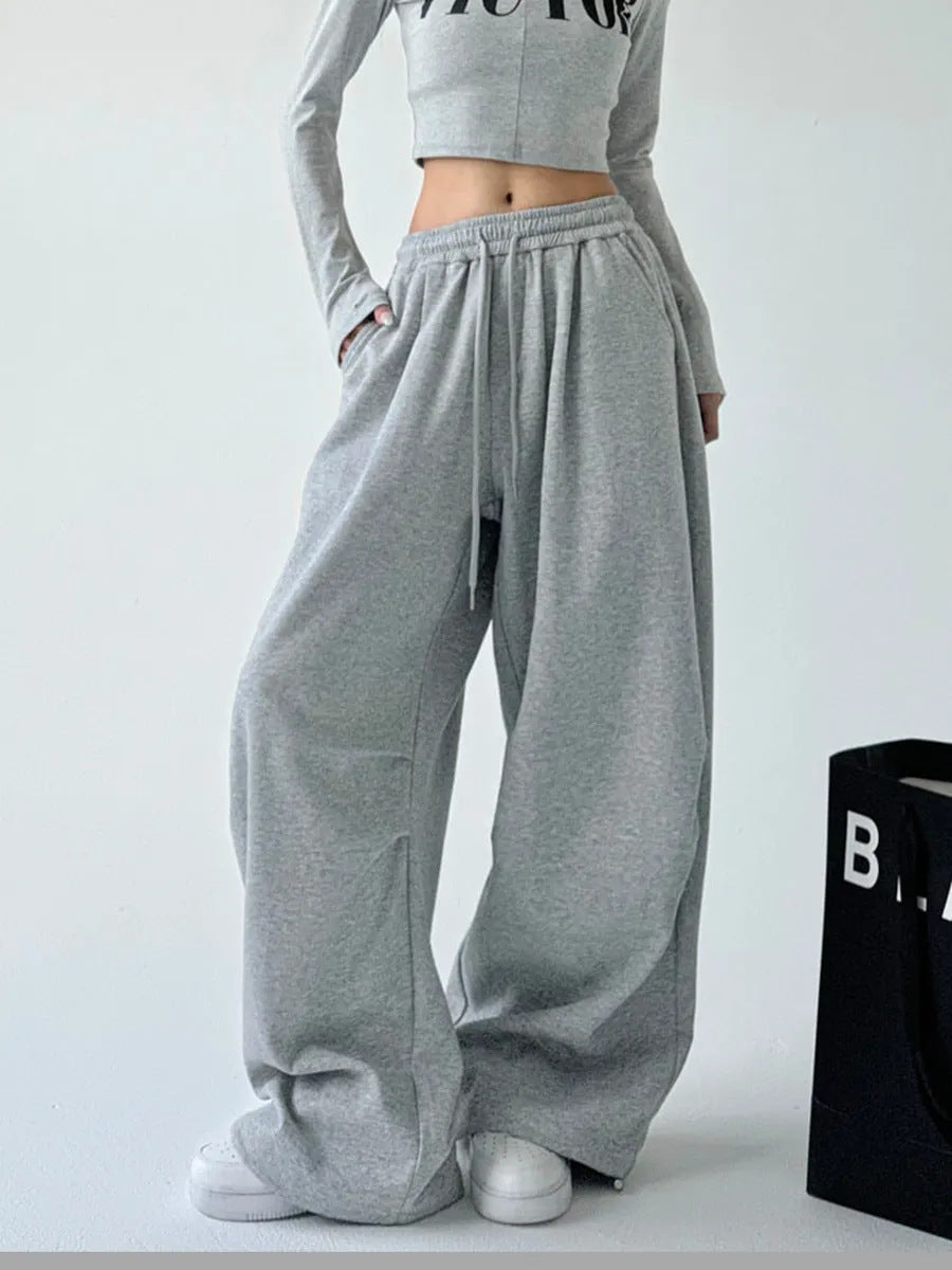 Damen Bequeme und lässige weite Jogginghose WW