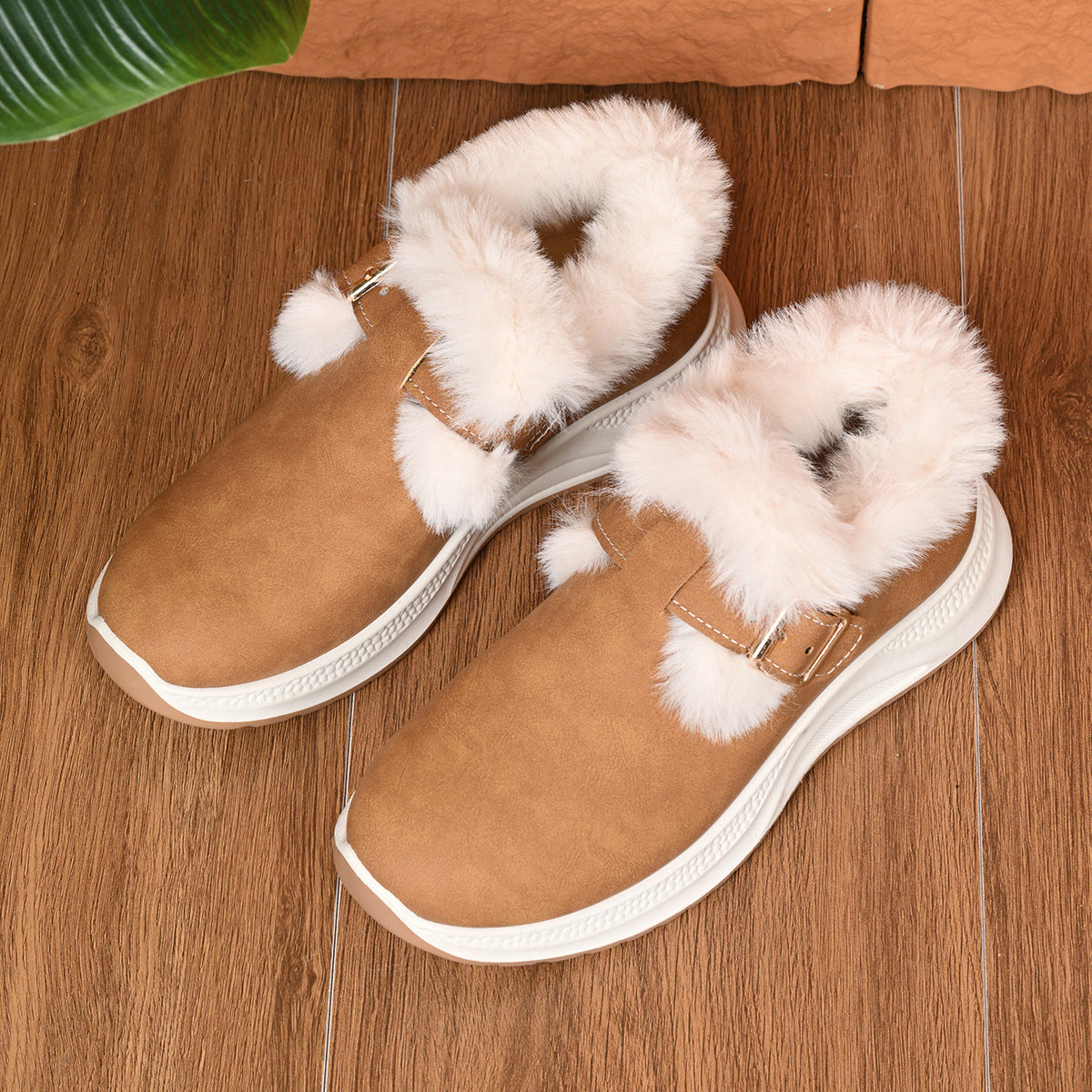 WW | Plüsch-Fell kurze Stiefel für Damen – Gemütlicher & stylischer Komfort